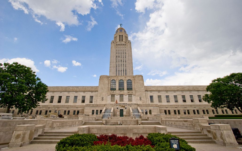 Nebraska State Capitol Building in Lincoln, Nebraska, USA, May 10, 2006. Durango CO to/from Lincoln (LNK) NE flight deal from $298rt